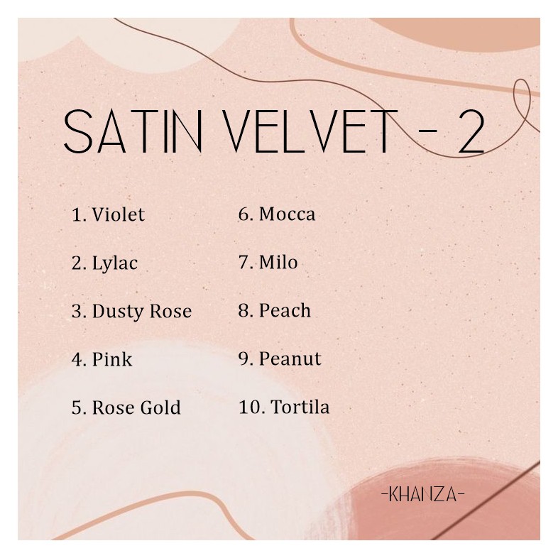 PART 2 - KAIN SATIN SATEEN SATEN VELVET MURAH BAHAN GAUN DRESS BRIDESMAID BAJU KONDANGAN