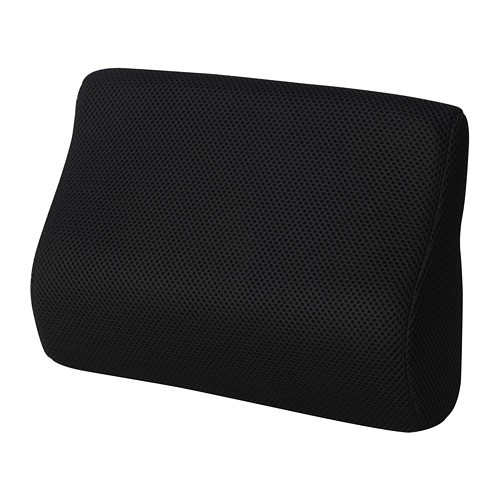 BORTBERG Bantal lumbar penyangga pinggang hitam