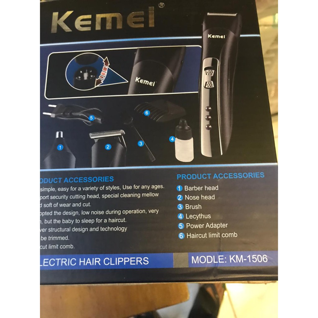 ☘️Yuri Kosmetik☘️ Kemei Electric Hair Clipper KM-1506