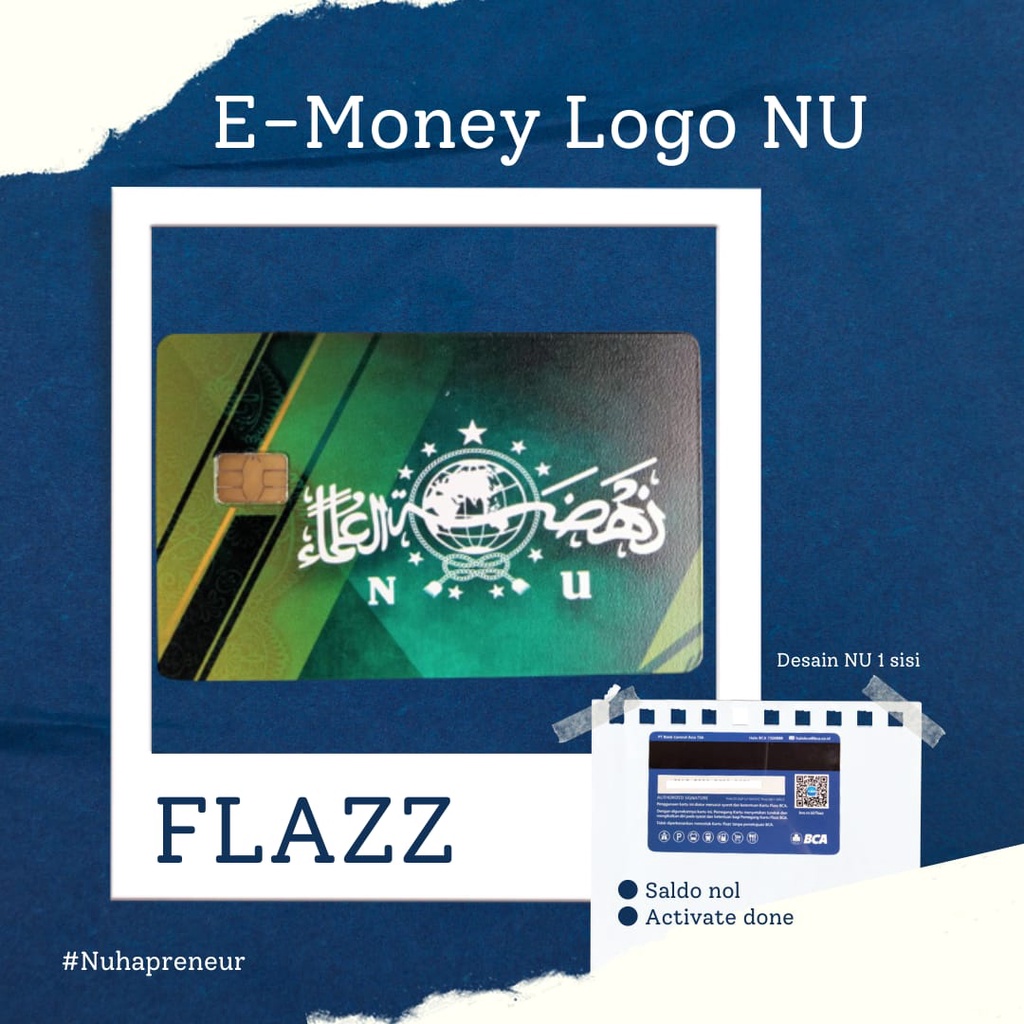 Kartu Flazz Gen 2 BCA Logo NU Nahdlatul Ulama'