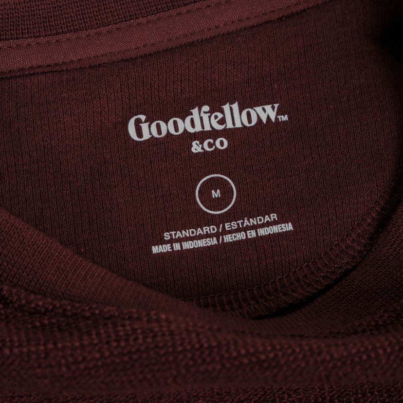 Goodfellow Crewneck Longsleeve Maroon XL