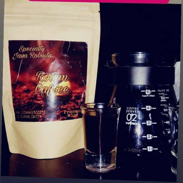 

kopi bubuk Wine robusta 100gram 100% asli temanggung