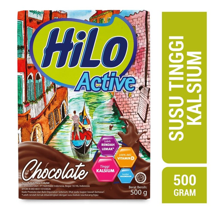 

HiLo Active Chocolate 500gr - Susu Tinggi Kalsium