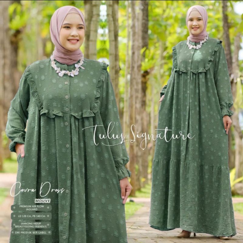 CEVRA DRESS CRINKLE JAGUARD