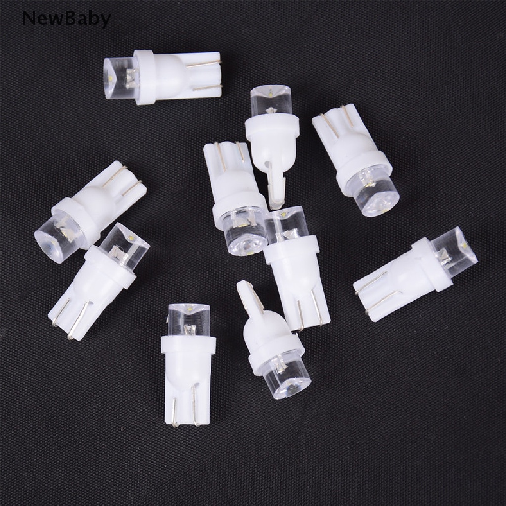 10pcs Lampu LED T10 1smd Cekung Untuk Instrumen Mobil