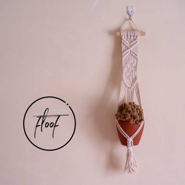 Macrame Plant Hanger kecil / Gantungan Pot