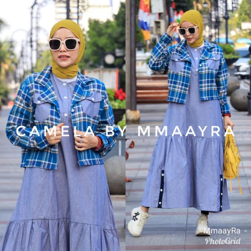 CAMELA 2 by MmaayRa (Set Kasual, Setelan Rok dan Cardigan)