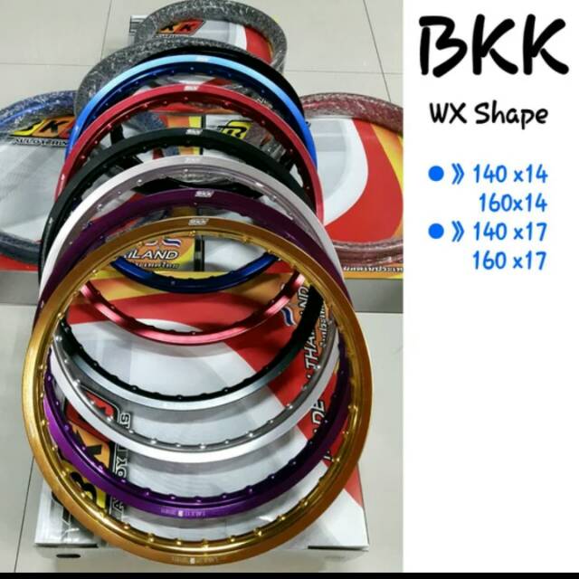 VELG BKK RING 17 ORI THAILAND WARNA SEPASANG   *