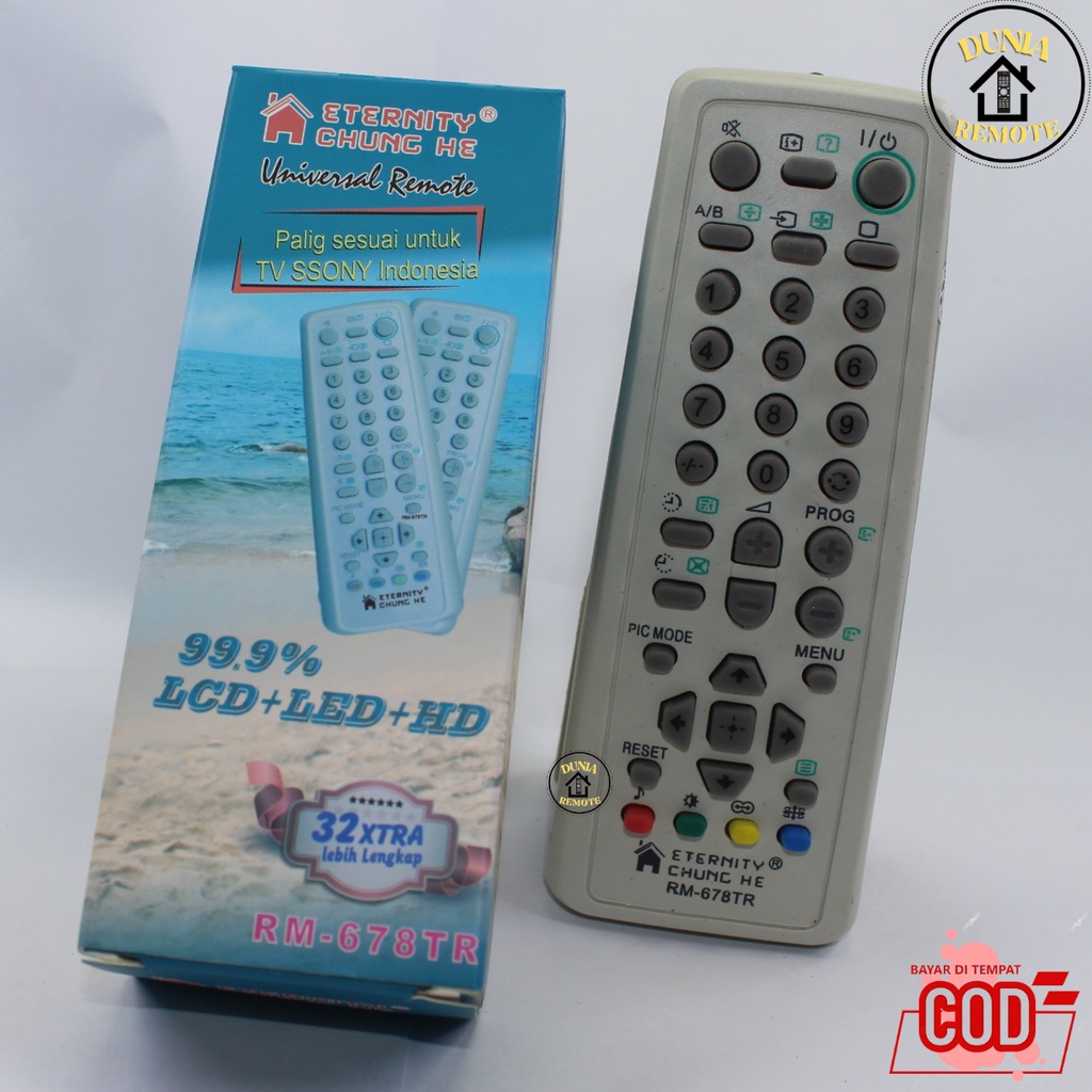 Remot Remote TV Multi Sony TABUNG LCD LED RM 678 no setting