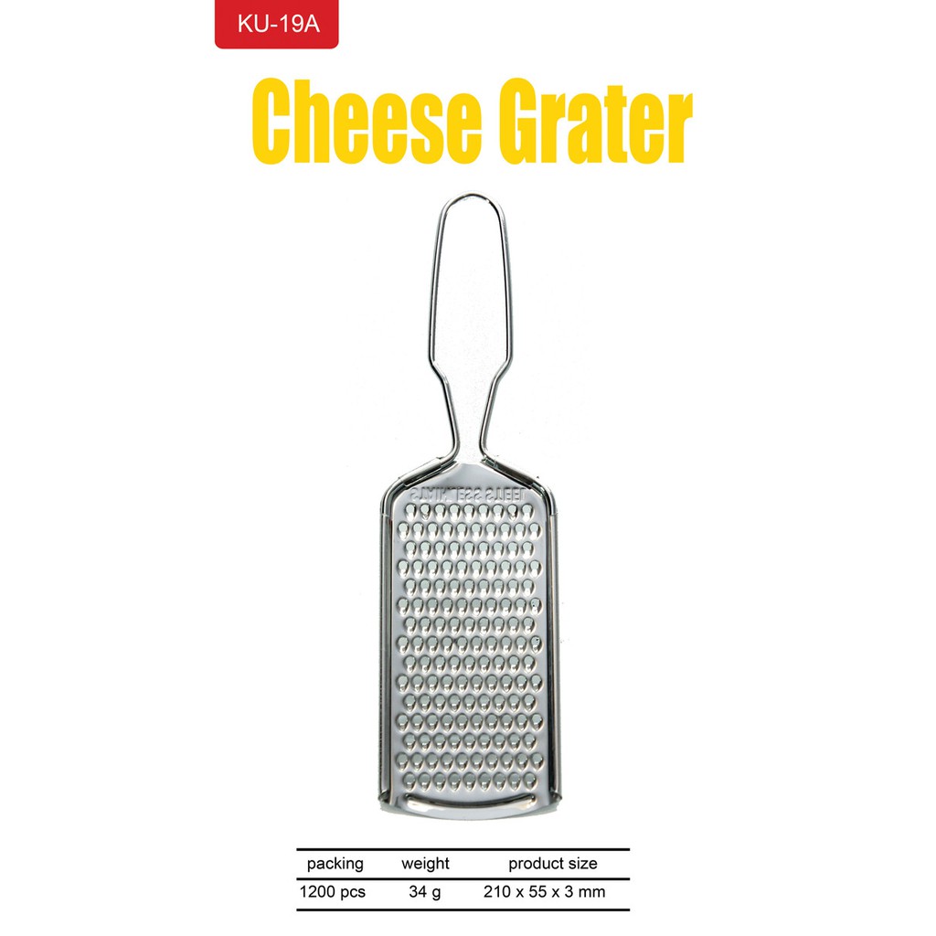 Parutan Keju Kentang Coklat Grater Cheese Alat Dapur Parut Stainless-G235-Gwengrosir09-