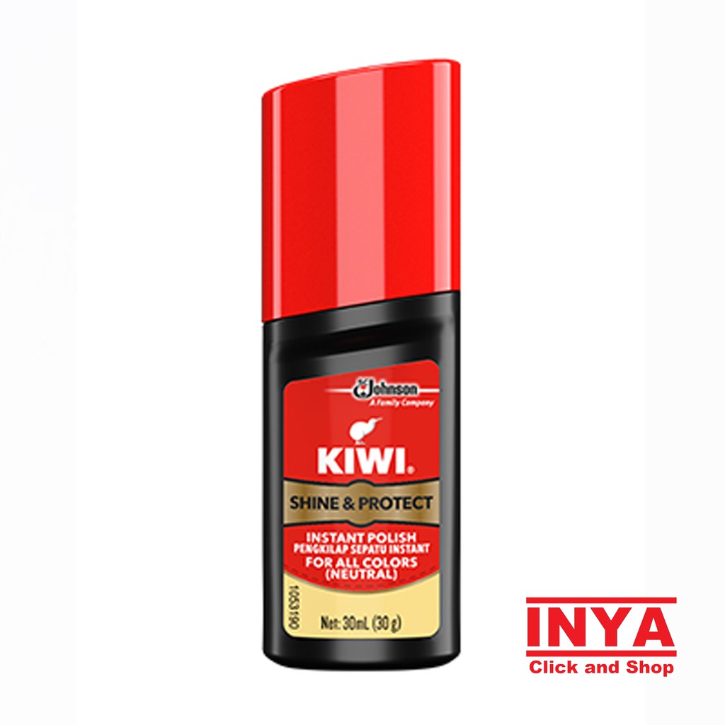 KIWI SHINE &amp; PROTECT INSTANT POLISH 30ml - Semir Sepatu