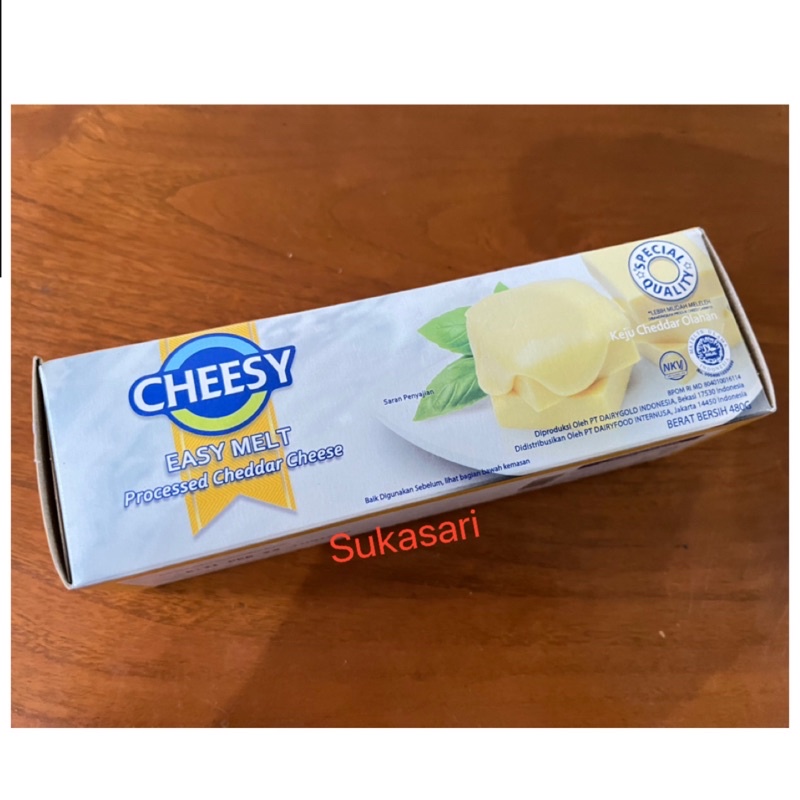 

Cheesy easy melt 480gr keju processed cheddar cheese keju leleh