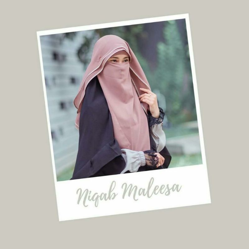 PRELOVED niqab maleesa warna milo by maslaha niqab