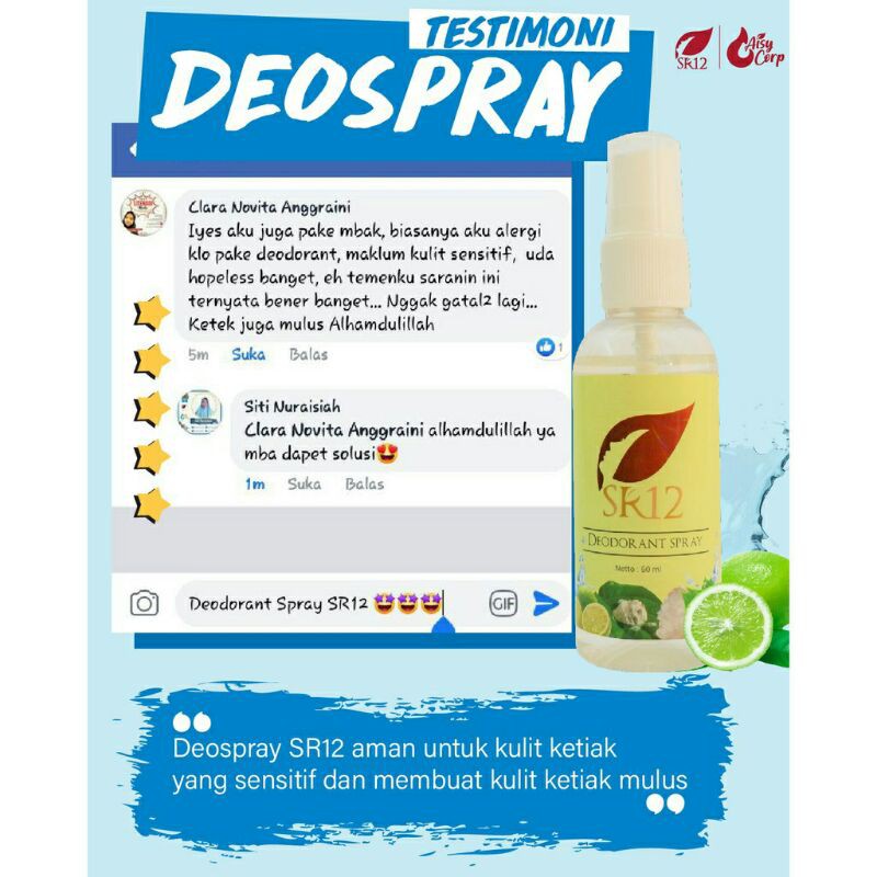Deodorant Spray SR12 skincare