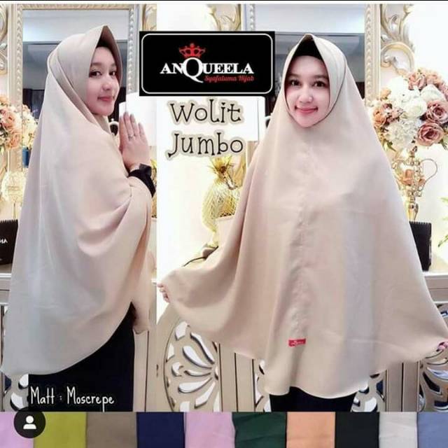 ANQUEELA. Wolit Jumbo Original By Anqueela. Jilbab. Jilbab Instan. Jilbab Jumbo.