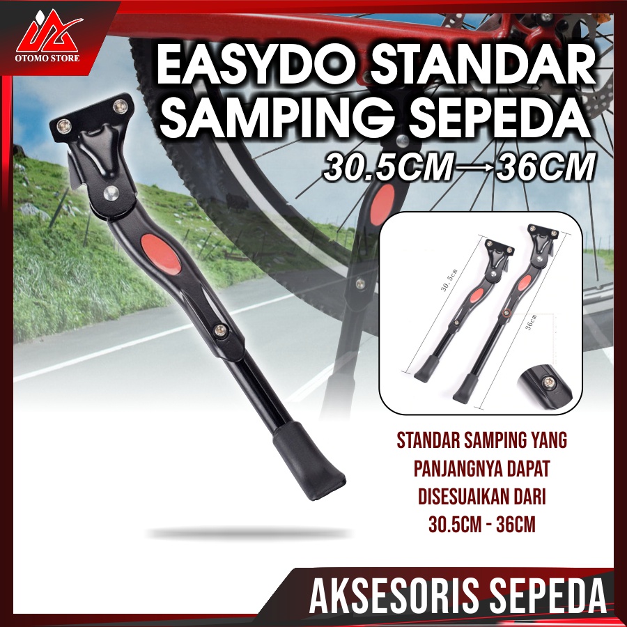 EASYDO STANDAR Parkir Samping Sepeda Bicycle Kickstand 3.5 - 36cm Aksesoris Sepeda Murah