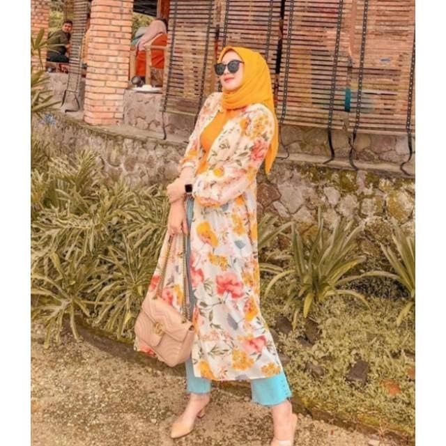 HIGHT CLASS DRESS MAXI WANITA IMPORT ZARA DRESS PREMIUM KEMEJA OUTER FLORAL MURAH DISKON