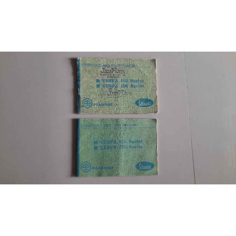 buku manual petunjuk Vespa sprint S, sprint latin, sprint GT