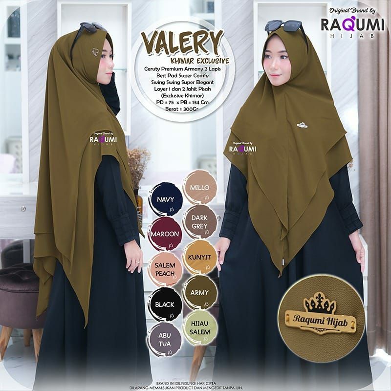 Jilbab Khimar Raqumi Valery Khimar Exclusive