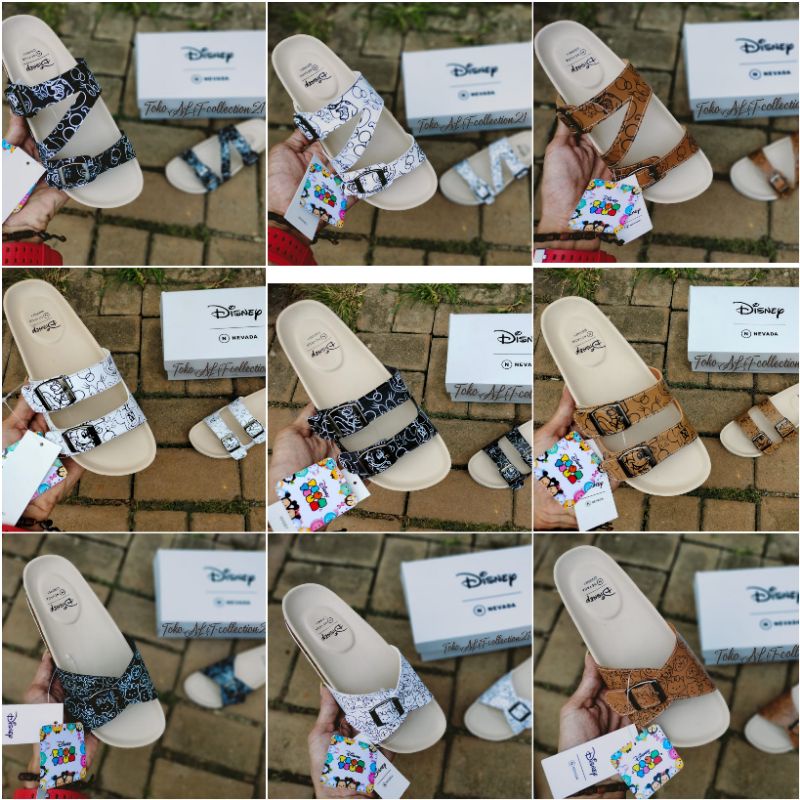 Sandal Wanita SANDAL NEVADA DISNEY MOTIF MIKEY MOUSE (T9L4) Terbaru Sandal Heels Wanita Sandal Wanit