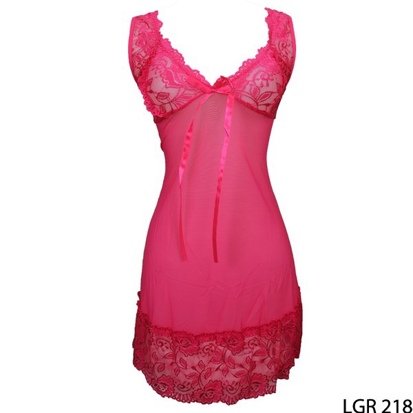 Busana Lingerie Wanita Fashion Spandek Pink – LGR 217