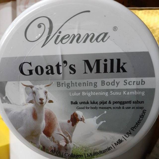 VIENNA BODY SCRUB GOATS MILK BPOM | LULUR SUSU KAMBING 1 KG