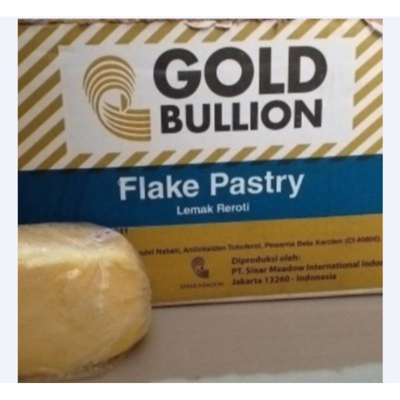

Gold Bullion Flake Pastry Repack 500 gr (EXP. 16 DESEMBER 2024)