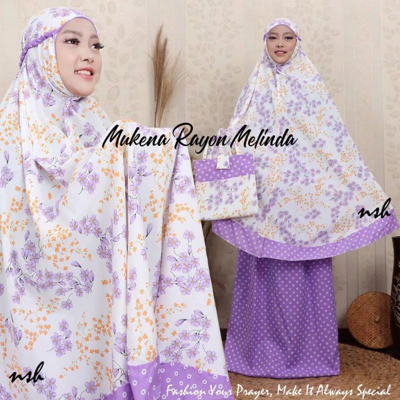 Mukena Katun Jepang Kembang Rayon