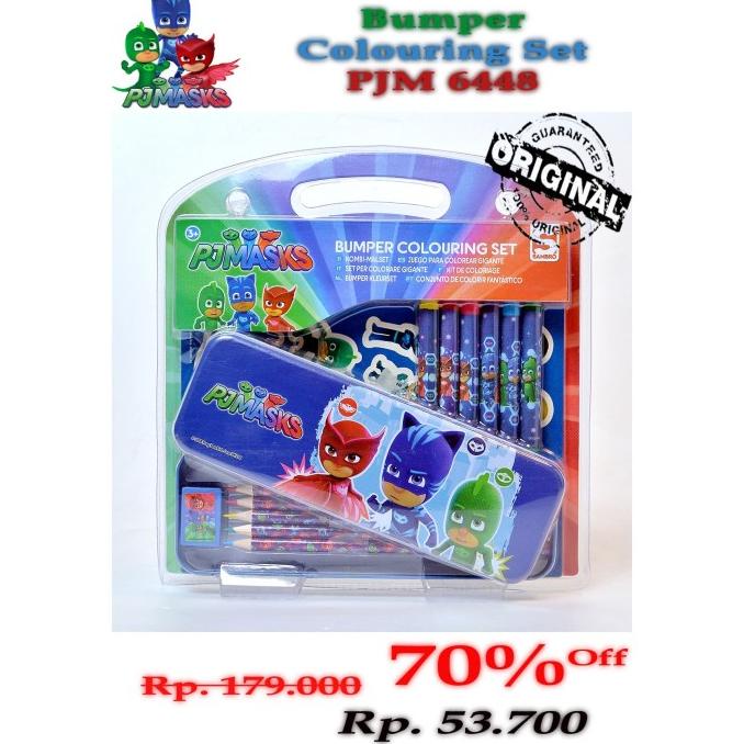 

Paket Alat Gambar Crayon Art Set Pj Mask Bumper Colouring Set