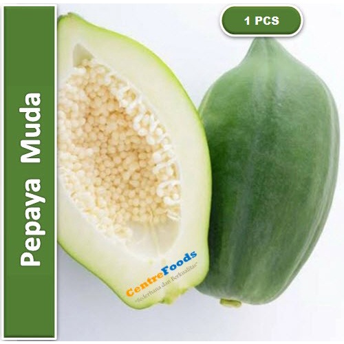 

Sayur Pepaya Muda - Pepaya Hijau Fresh | 1 Buah [ Harga Per PCS ]