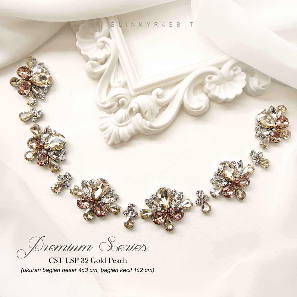 Payet Rangkai Leher  Premium CST LSP 32 Gold Peach