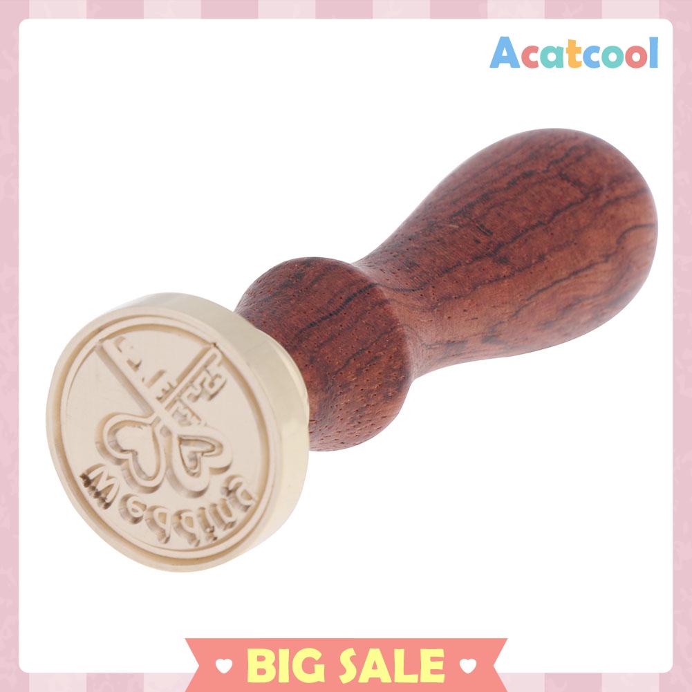 Stempel Segel Lilin 7 Tipe Motif Pohon Antik Retro Bahan Kayu