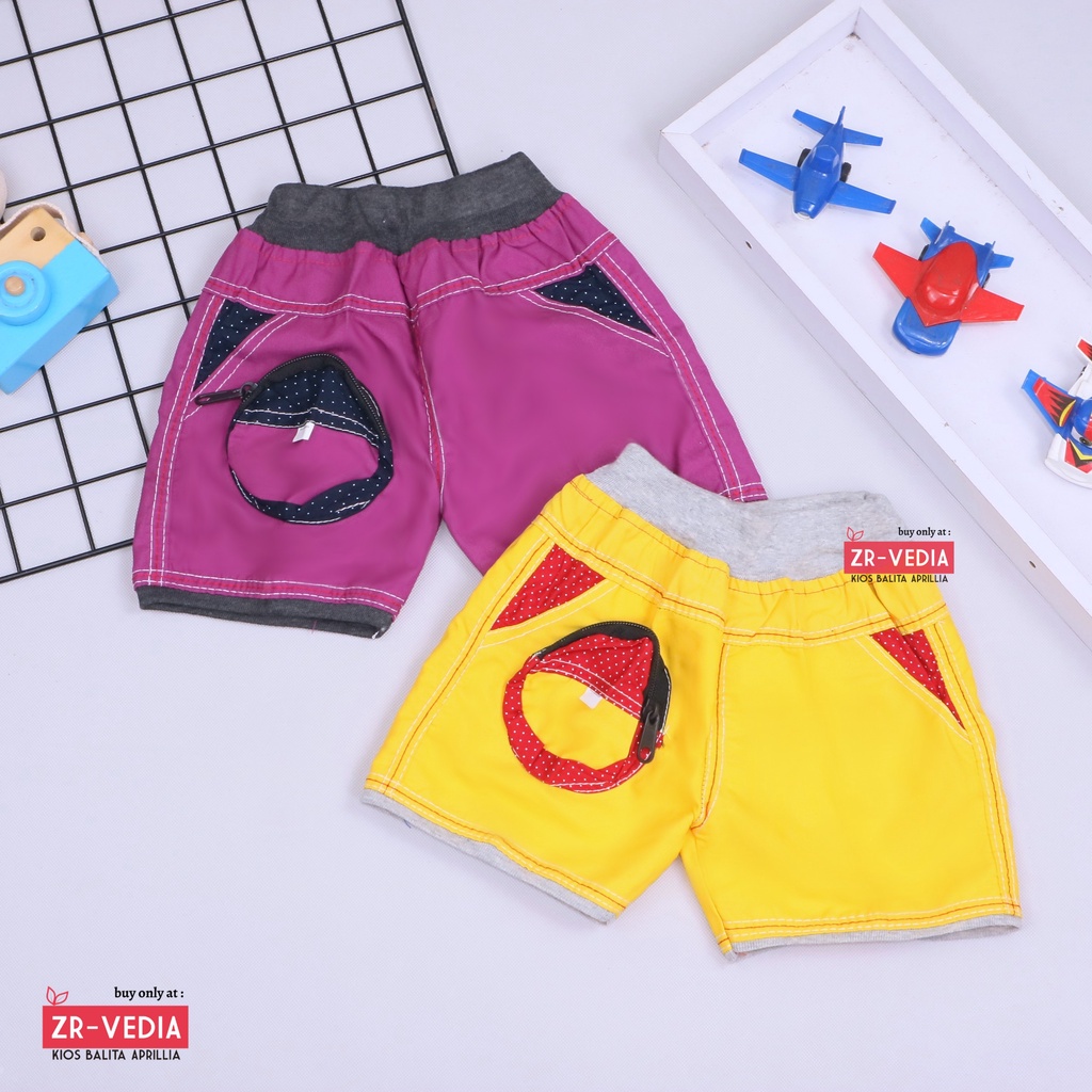 Ruby Pants uk Bayi - 2 Tahun / Celana Pendek Anak Laki Perempuan Short Cowok Adem Murah Polos Import Kiosbalitaaprillia