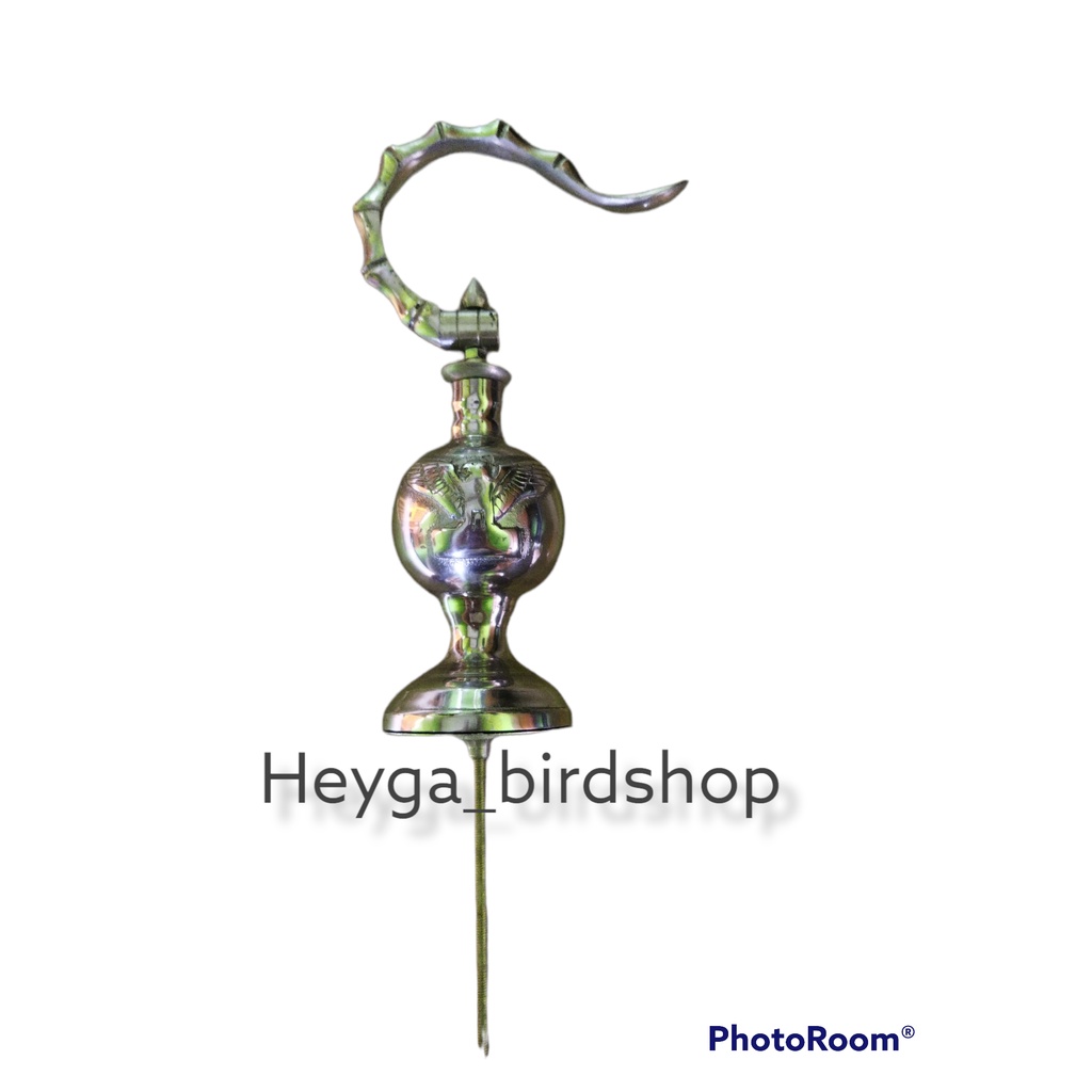 GANTUNGAN SANGKAR BURUNG LIPAT BAMBU + PION LOVEBIRD GARUDA STAINLESS SANGKAR KANDANG BURUNG LOVEBIR