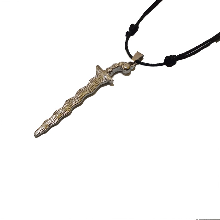 Kalung Tali Bandul Kris 3d