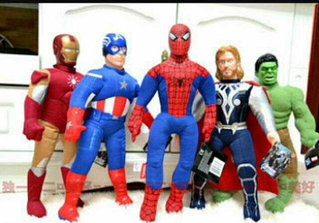 BONEKA Hero THE AVENGERS AVENGER MARVEL SUPERHERO BATMAN SUPERMAN IRONMAN SPIDERMAN CAPTAIN AMERICA