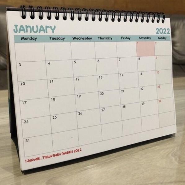 

{PMT.06No21p} Kalender Meja 2022 UnicMe JUMBO praktis / Desk Calendar / Jurnal 2022 / Diary 2022