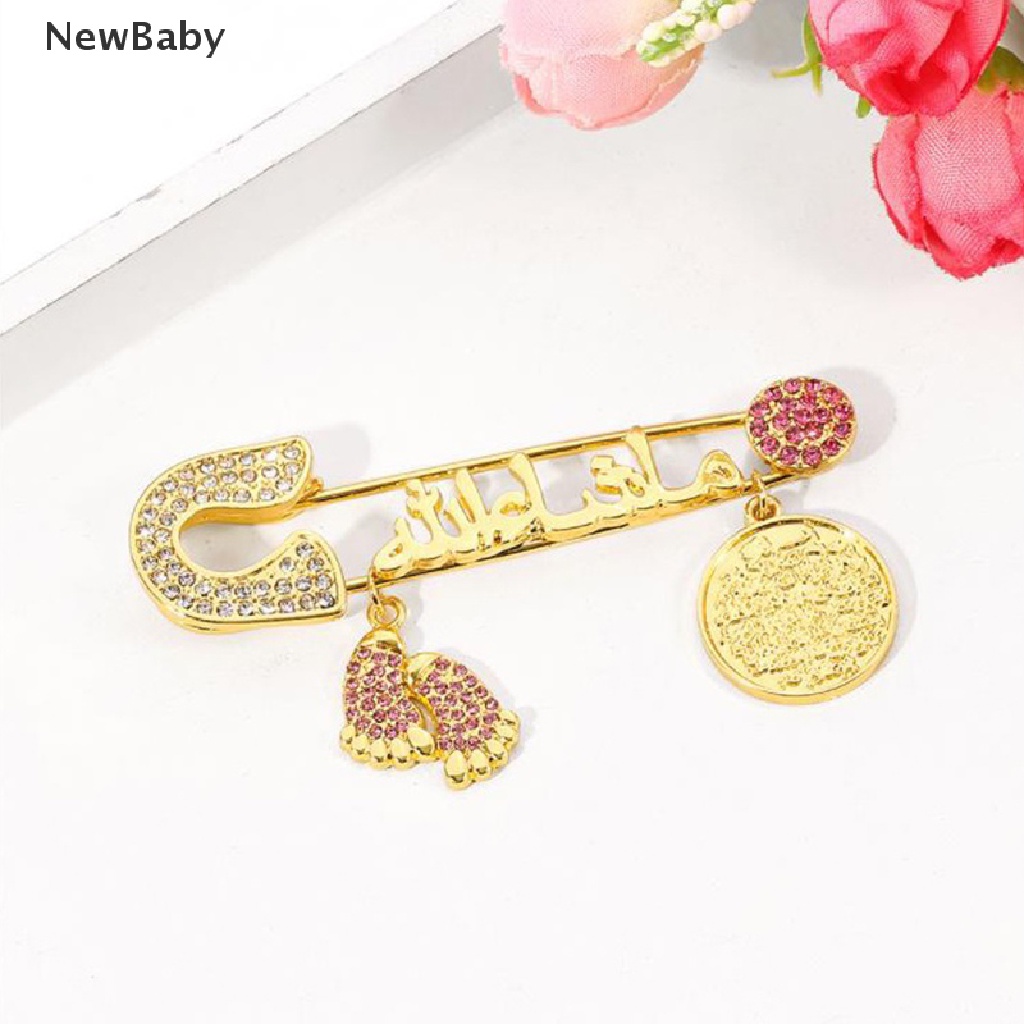 NewBaby Muslim Islamic Religious Style Pendant Rhinestone Crystal Pin Brooch Gift ID