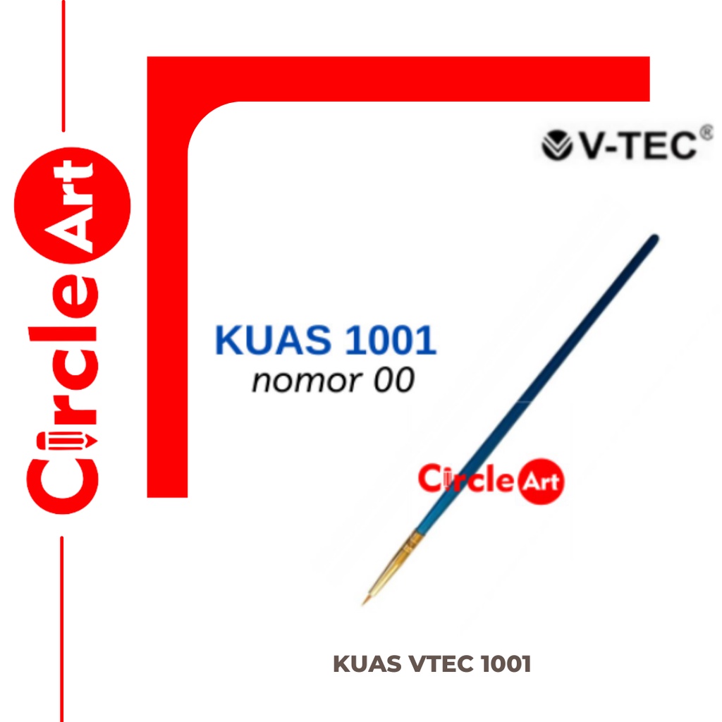 

Kuas Vtec 1001 Nomor 00 / Kuas Lukis V-Tec 1001 no 00 / Brush Satuan