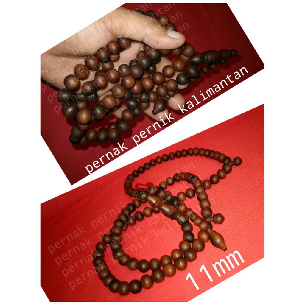 Hot Tasbih Asli 100 %  Kayu Ulin Menang (11Mm)