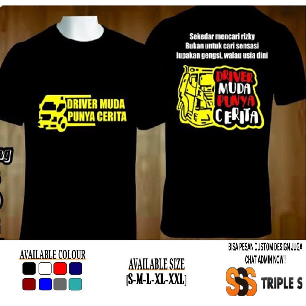  Baju  Kaos Driver Muda Desain Kaos Menarik