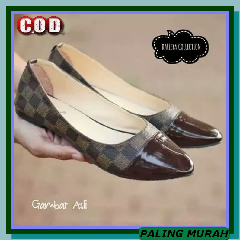 Nunulisatan - Terbaru Flat Shoes Lucu Casual Korea Balet Flat Sho KN950 Sepatu Balet Wanita Flatsho