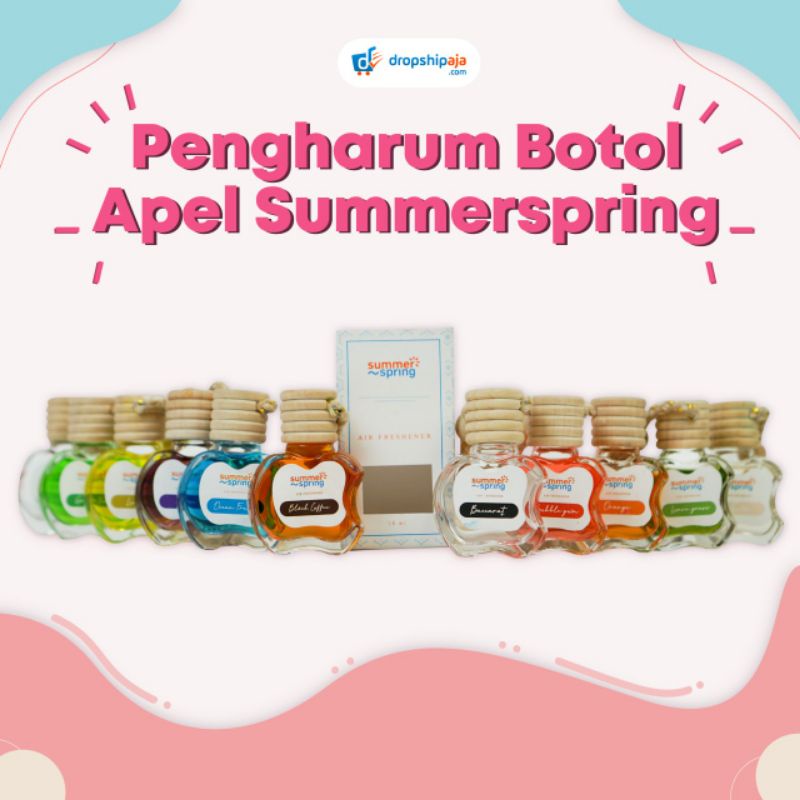 PENGHARUM BOTOL APEL SUMMERSPRING/ Pengharum Mobil/ Pengharum Mobil