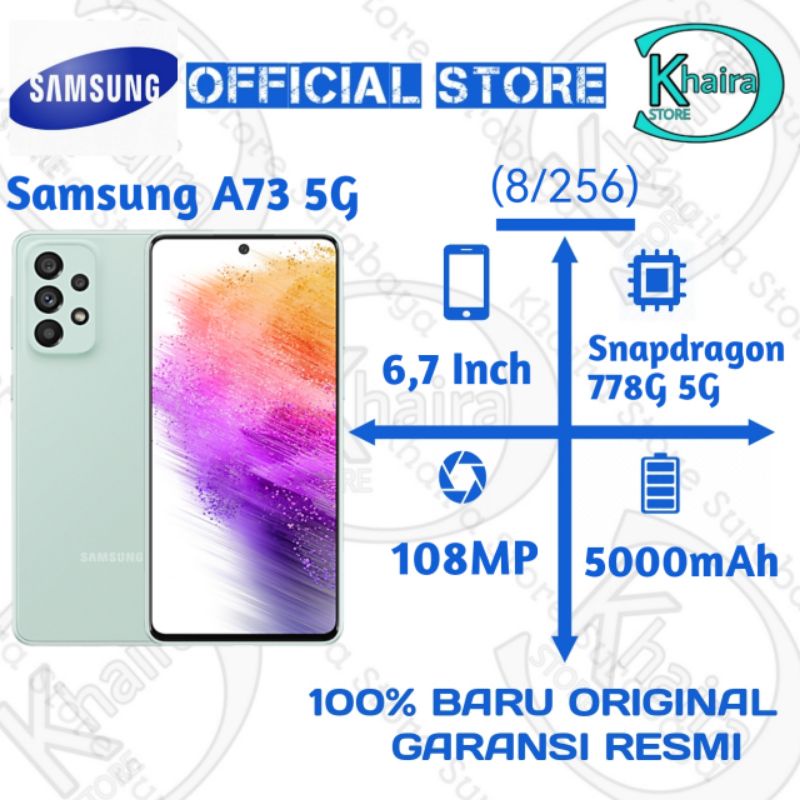 Samsung A73 5G 100% Baru Original dan Bergaransi Resmi Samsung SEIN