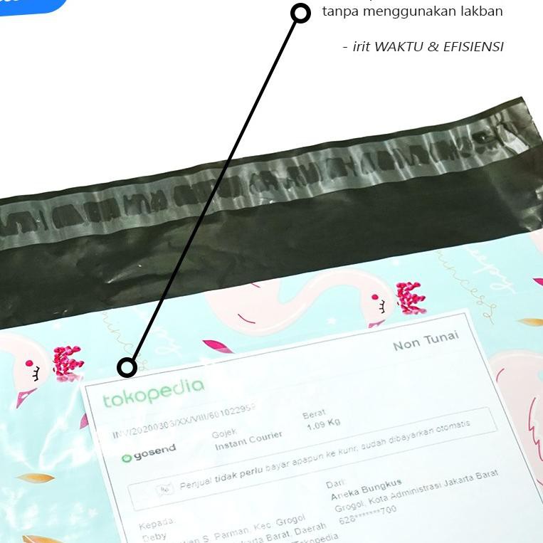 

☎ AMPLOP PLASTIK POLYMAILER QUEEN SWAN 53cm x 40cm (ADA KANTONG ALAMAT) ۩