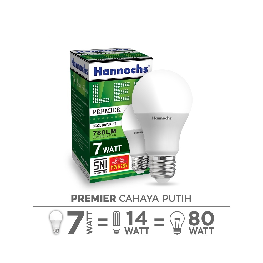 Hannochs Lampu LED Premier 7 Watt - Cahaya Putih