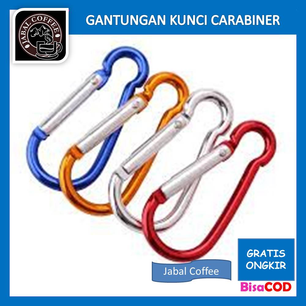 Carbiner Warna / Gantungan Kunci Carabiner 6 cm / Karbiner