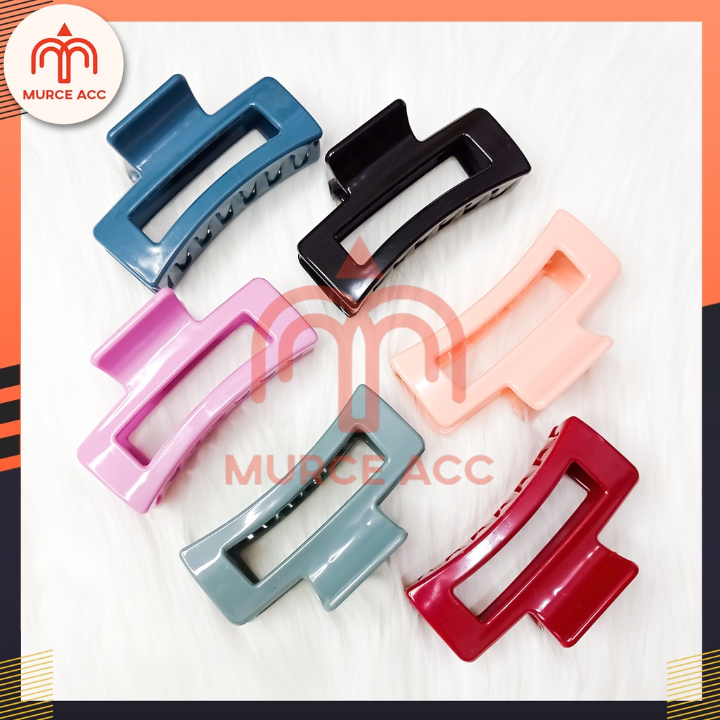 Jedai Doff Kotak Persegi Panjang Jumbo Premium / Jepitan Rambut Salon Kotak Bolong