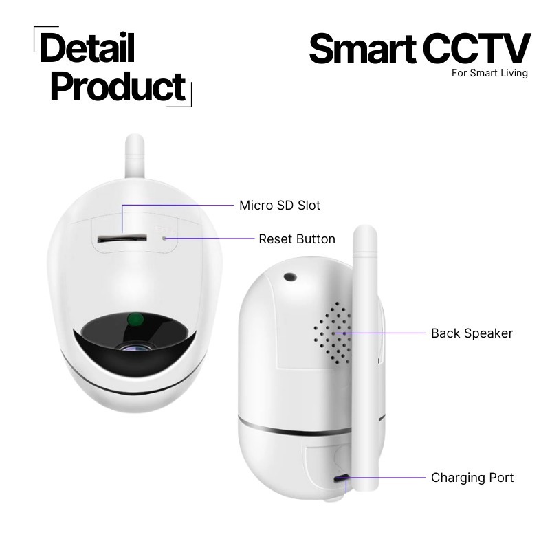 Smart CCTV wifi cctv wireless ip camera v380 360 kamera cctv baby monitoring Kamera CCTV