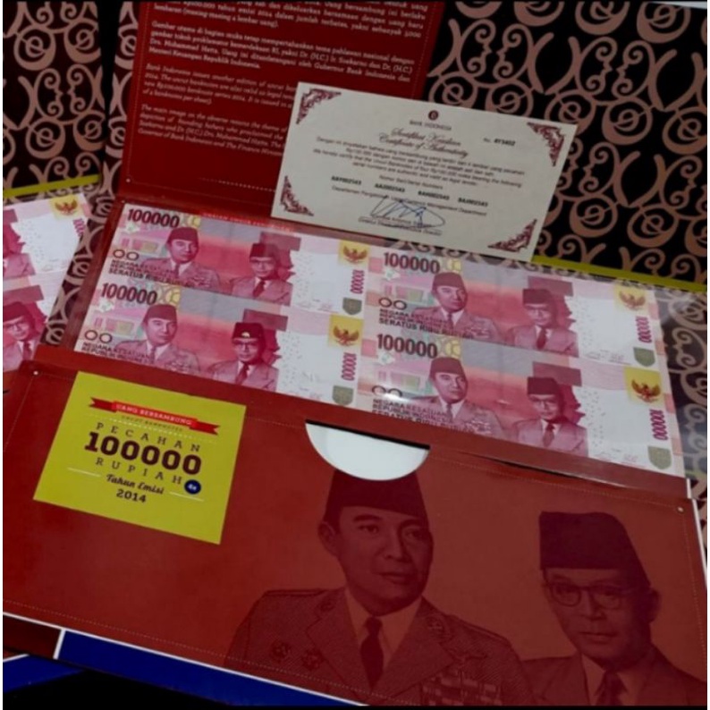 Uang bersambung/Uncut Banknotes emisi 2014